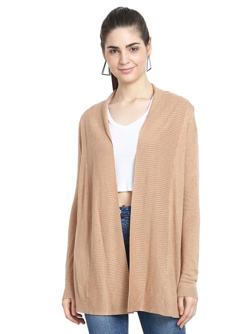 long sleeves ribbed shrug - 16849044 - Very Small Image - 1