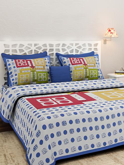 jaipuri printed king size bedsheet - 16849982 - Very Small Image - 1