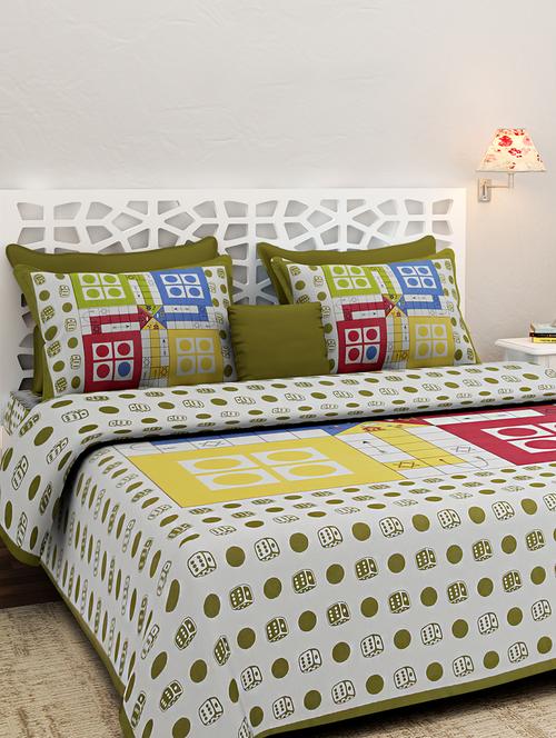 jaipuri printed king size bedsheet - 16849984 - Very Small Image - 1