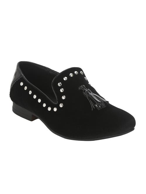black velvet tassel slipons - 16850066 - Very Small Image - 1