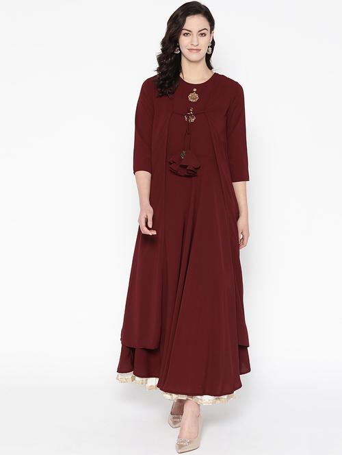 flared kurta with skirt set - 16850643 - Very Small Image - 1