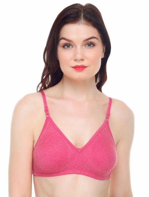 floral patch solid bra - 16850656 - Very Small Image - 1