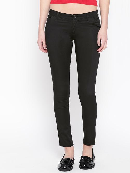 low rise solid trouser - 16850985 - Very Small Image - 1