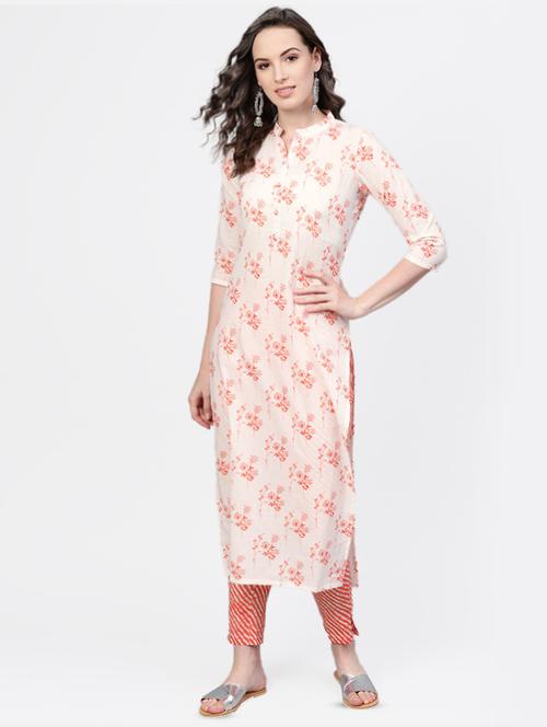 floral kurta pant set - 16851756 - Very Small Image - 1