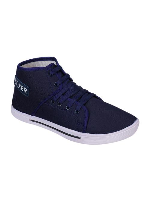 blue canvas lace up sneakers - 16852170 - Very Small Image - 1