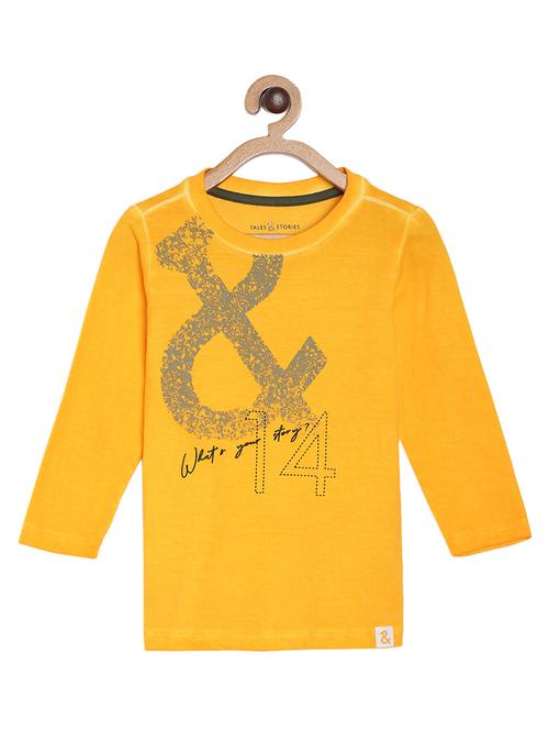 yellow cotton tshirt - 16852425 - Very Small Image - 1