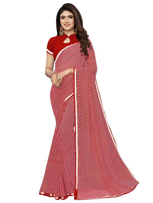 laheriya printed saree with blouse - 16853581 - Very Small Image - 1