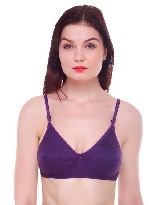 floral patch solid bra - 16854584 - Very Small Image - 1