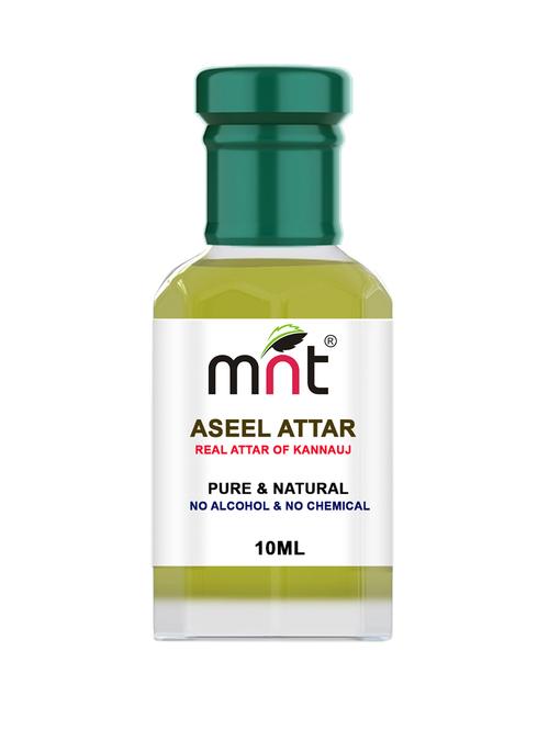 mnt aseel attar for unisex, long lasting & alcohol free (10ml) - pure natural & premium quality roll-on attar - 16854755 - Very Small Image - 1