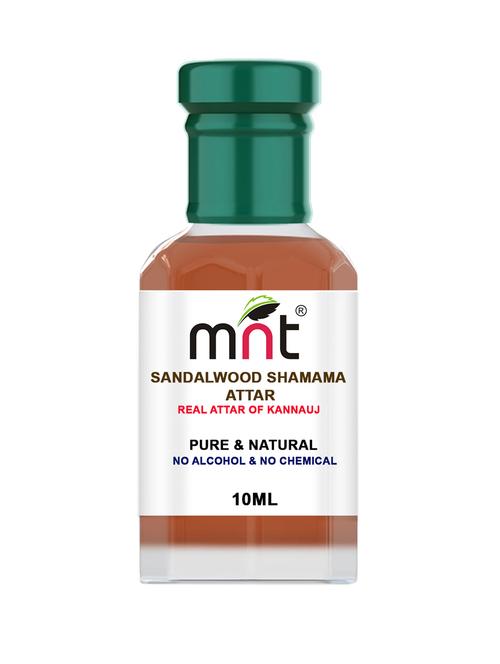 mnt sandalwood shamama attar for unisex, long lasting & alcohol free (10ml) - pure natural & premium quality roll-on attar - 16854783 - Very Small Image - 1