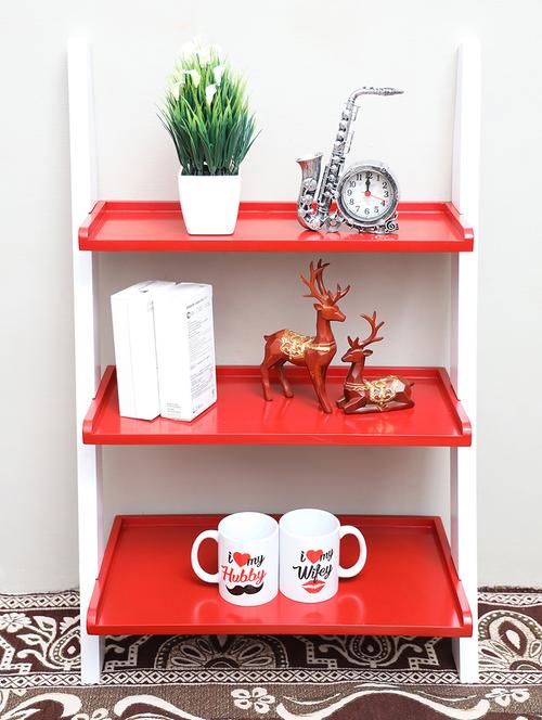 wood personalized bookcase ladder & room organiser shelves - 16856070 - Very Small Image - 1
