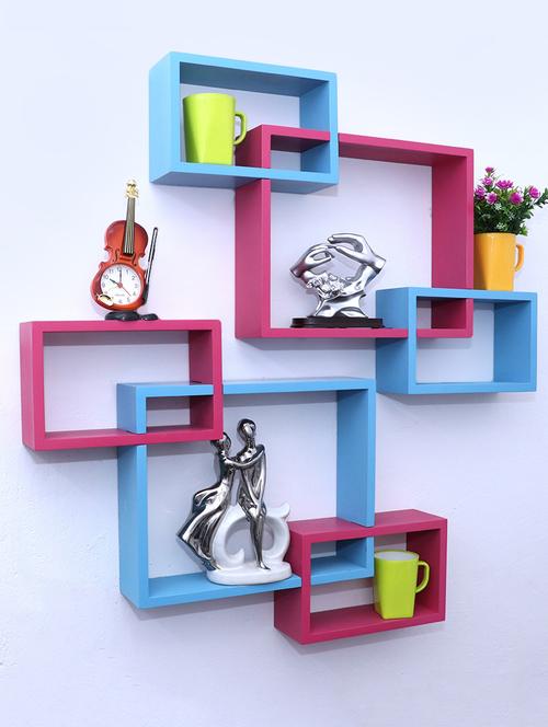 decorative storage & intersecting shape wall shelves - 16856087 - Very Small Image - 1