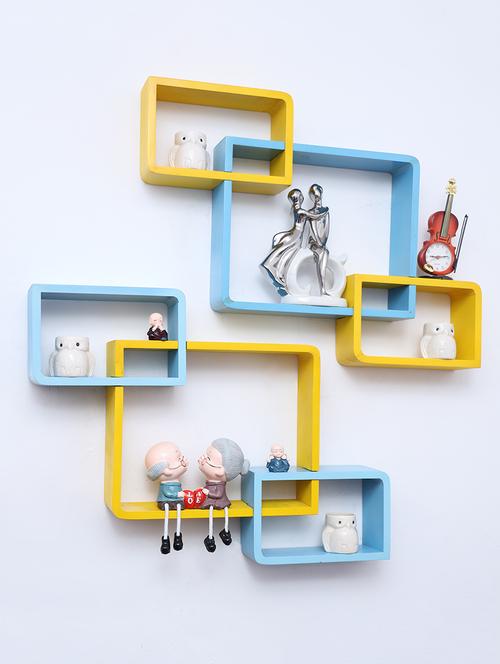 decorative storage & intersecting shape wall shelves - 16856133 - Very Small Image - 1