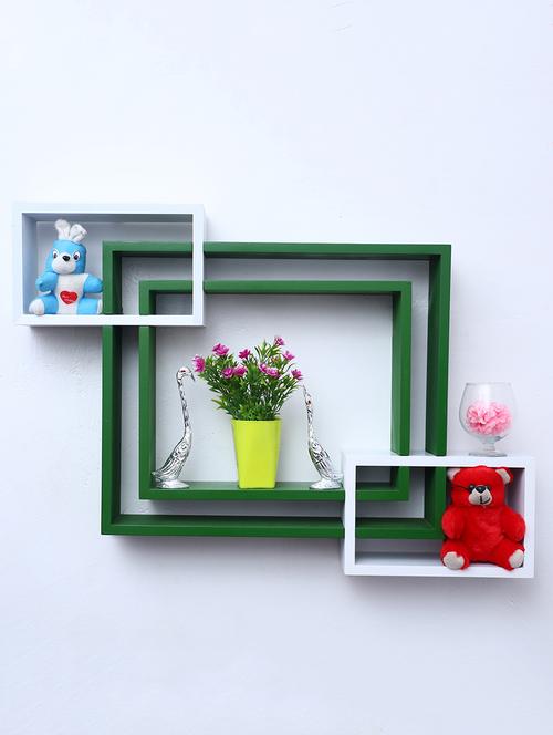 mdf decoretive wall mount storage 4 shelves - 16856311 - Very Small Image - 1