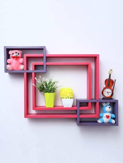 mdf decoretive wall mount storage 4 shelves - 16856320 - Very Small Image - 1