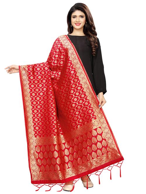 ethnic motif banarasi dupatta - 16856706 - Very Small Image - 1