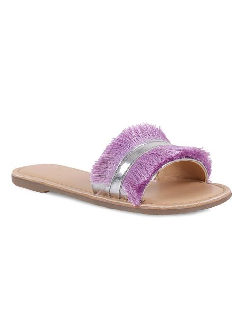 silver leather flat - 16858040 - Very Small Image - 1