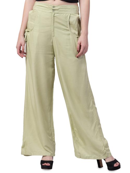 knot detail flat front trouser - 16859032 - Very Small Image - 1