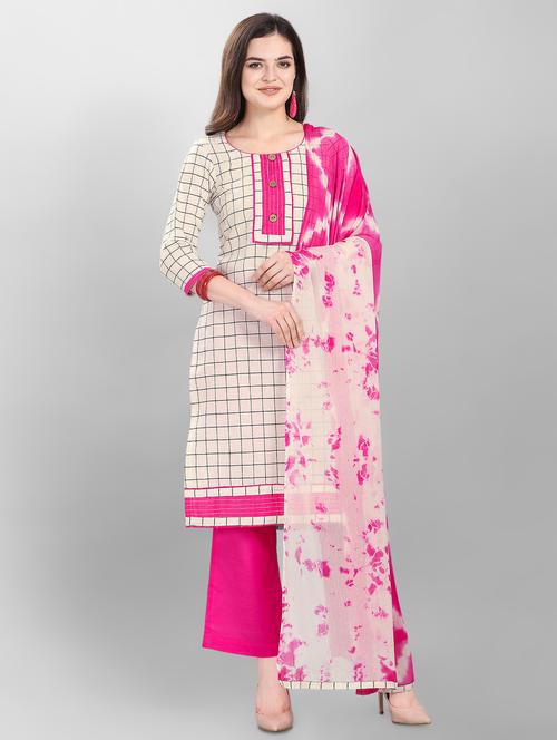 checkered unstitched suit - 16859040 - Very Small Image - 1
