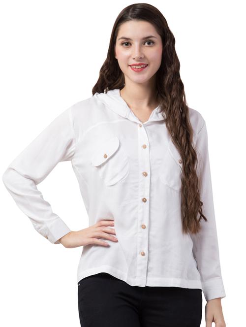 long sleeves hooded shirt - 16859164 - Very Small Image - 1