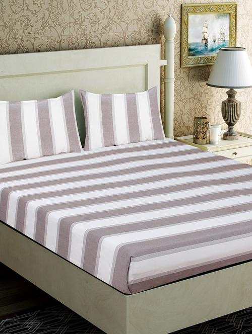 cotton double bedsheet with 2 pillow covers - 16859663 - Very Small Image - 1