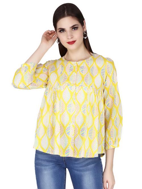 floral a-line kurti - 16860319 - Very Small Image - 1