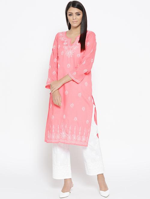 chikankari kurta palazzo set - 16861703 - Very Small Image - 1