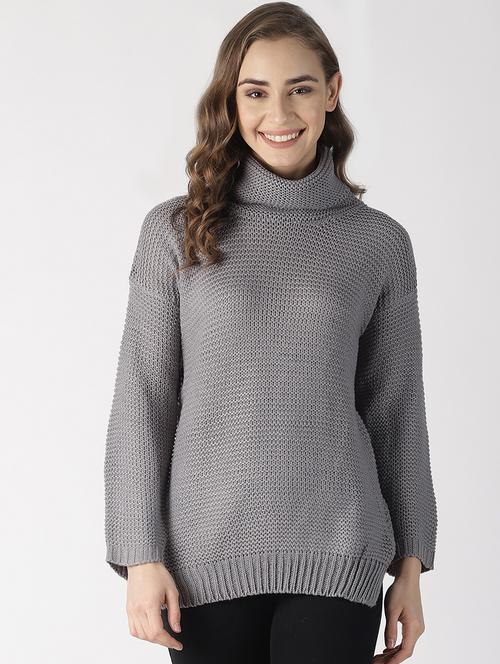 turtle neck knitted pullover - 16862031 - Very Small Image - 1