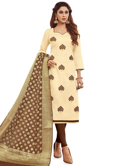 embroidered unstitched suit - 16862537 - Very Small Image - 1