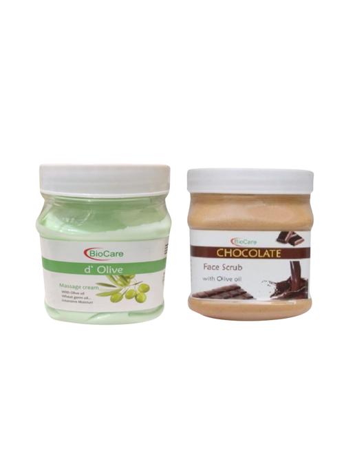biocare d olive cream 500gm and chocolate scrub 500gm - 16863046 - Very Small Image - 1