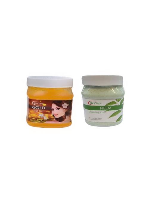 biocare gold gel 500gm and neem scrub 500gm - 16863154 - Very Small Image - 1