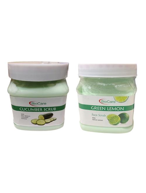 biocare cucumber scrub 500gm and green lemon scrub 500gm - 16863255 - Very Small Image - 1