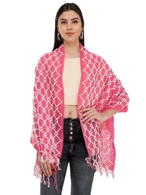 self design reversible woolen shawl - 16864641 - Very Small Image - 1