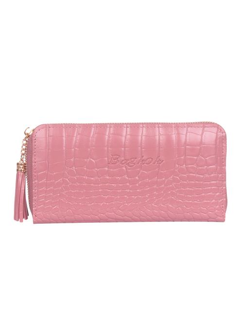 pink leatherette clutch - 16864732 - Very Small Image - 1