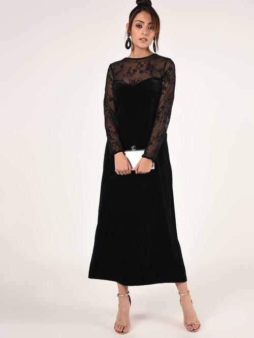 embroidered a-line gown - 16865783 - Very Small Image - 1