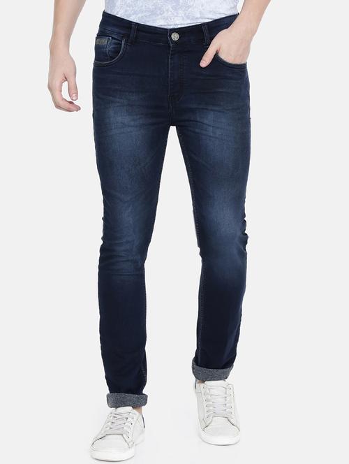 blue light washed denim jeans - 16865989 - Very Small Image - 1