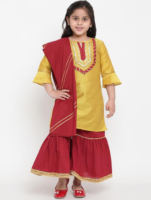 yellow cotton suit set - 16866389 - Very Small Image - 1