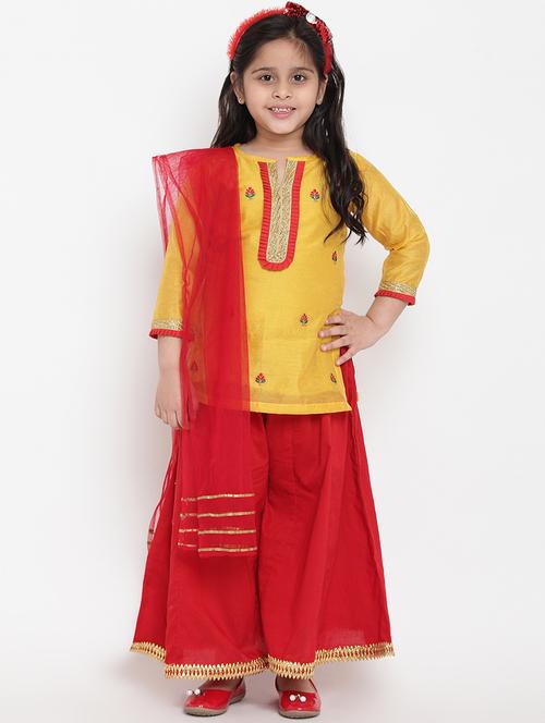 yellow silk blend suit set - 16866393 - Very Small Image - 1