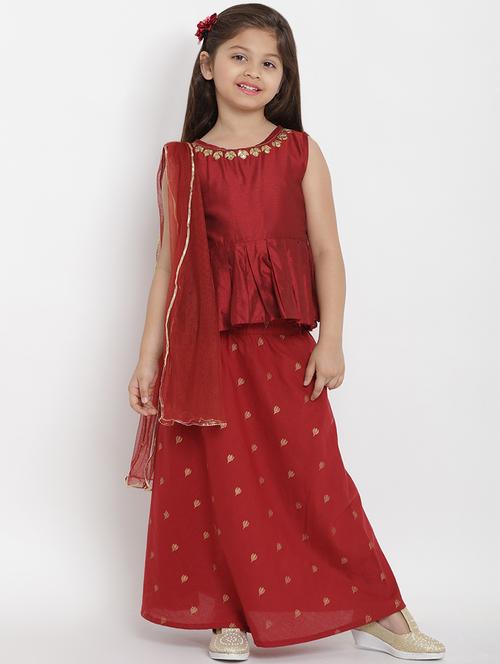 red cotton suit set - 16866398 - Very Small Image - 1