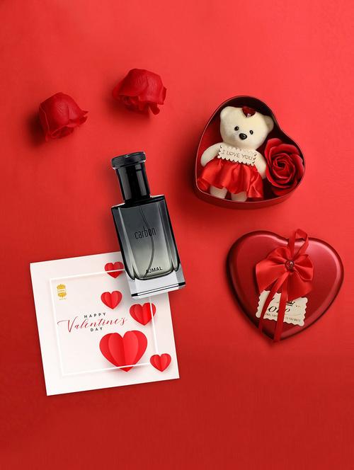 ajmal valentine combo gift set of carbon edp 100ml - 16866628 - Very Small Image - 1
