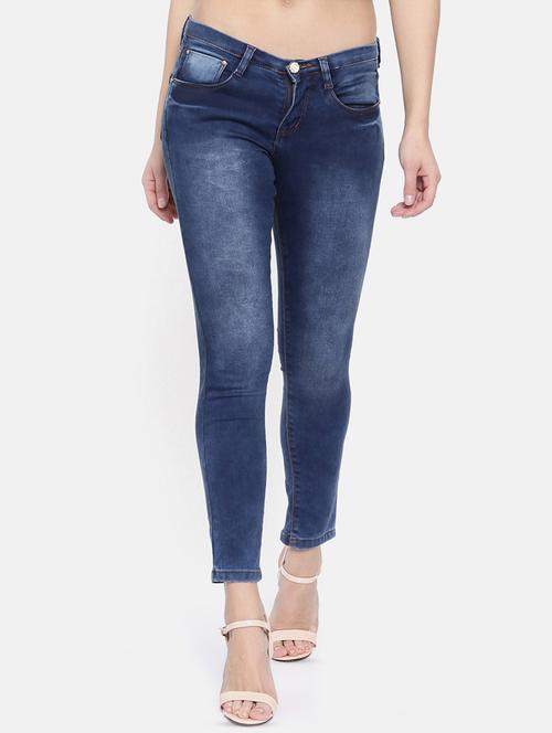 low rise stone washed jeans - 16867258 - Very Small Image - 1