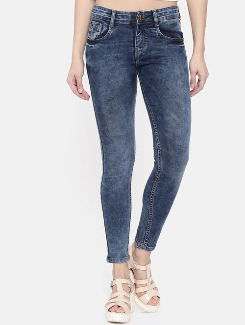 low rise stone washed jeans - 16867261 - Very Small Image - 1