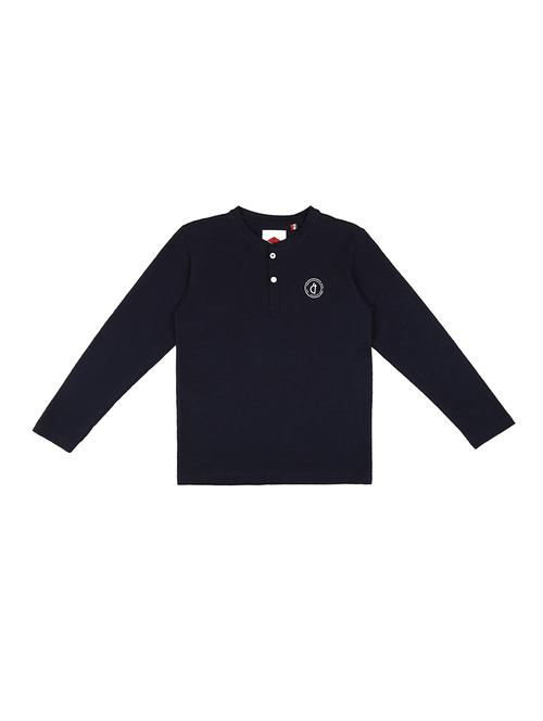 dark blue cotton tshirt - 16867401 - Very Small Image - 1