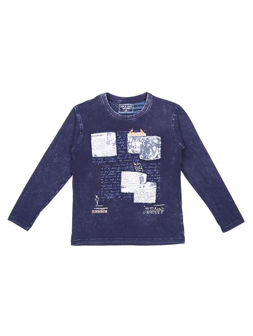 dark blue cotton tshirt - 16867423 - Very Small Image - 1