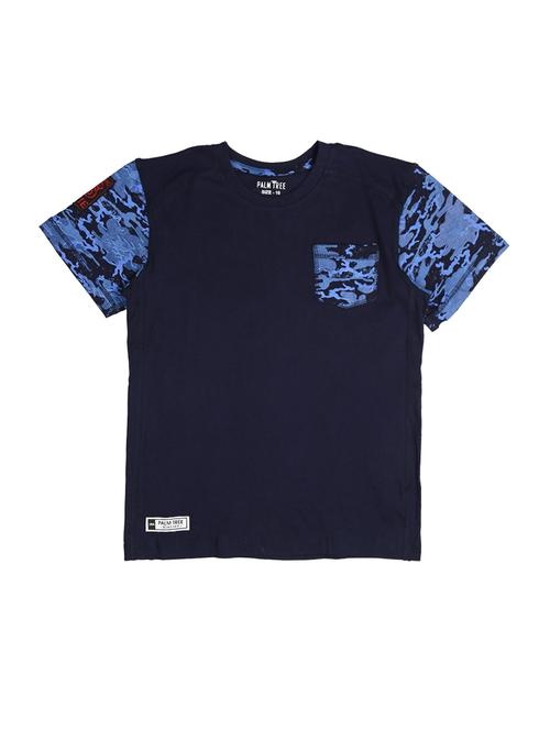 dark blue cotton tshirt - 16867442 - Very Small Image - 1