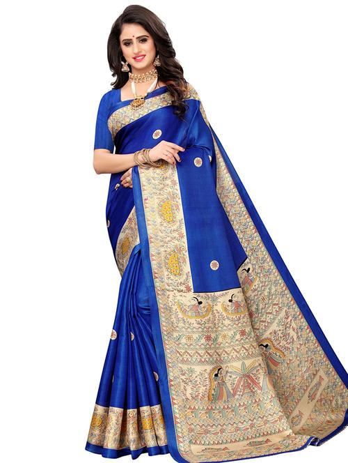 solid bordered saree with blouse - 16867561 - Very Small Image - 1