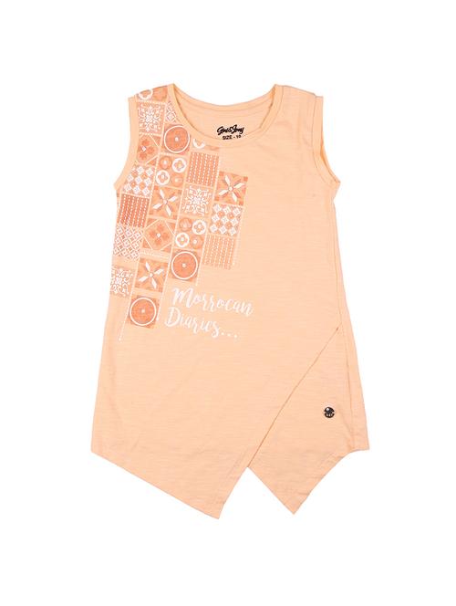 orange cotton blend regular tees & top - 16868173 - Very Small Image - 1