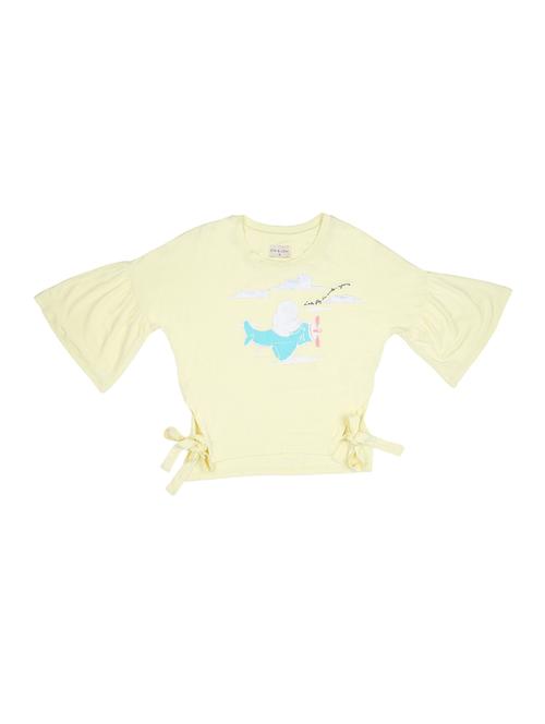 yellow cotton blend regular top - 16868230 - Very Small Image - 1