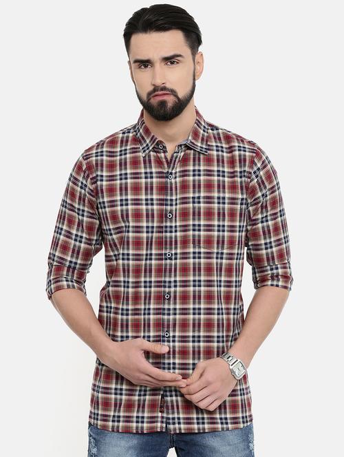 red checkered casual shirt - 16868774 - Very Small Image - 1