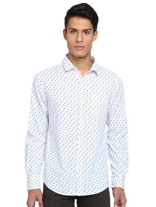 white printed casual shirt - 16868892 - Very Small Image - 1